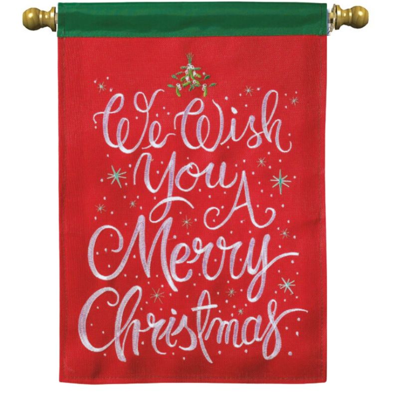 We Wish You A Merry House Flag